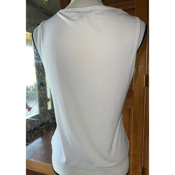 Calvin Klein White Silver Embellished Shell -- Small - Picture 6 of 8